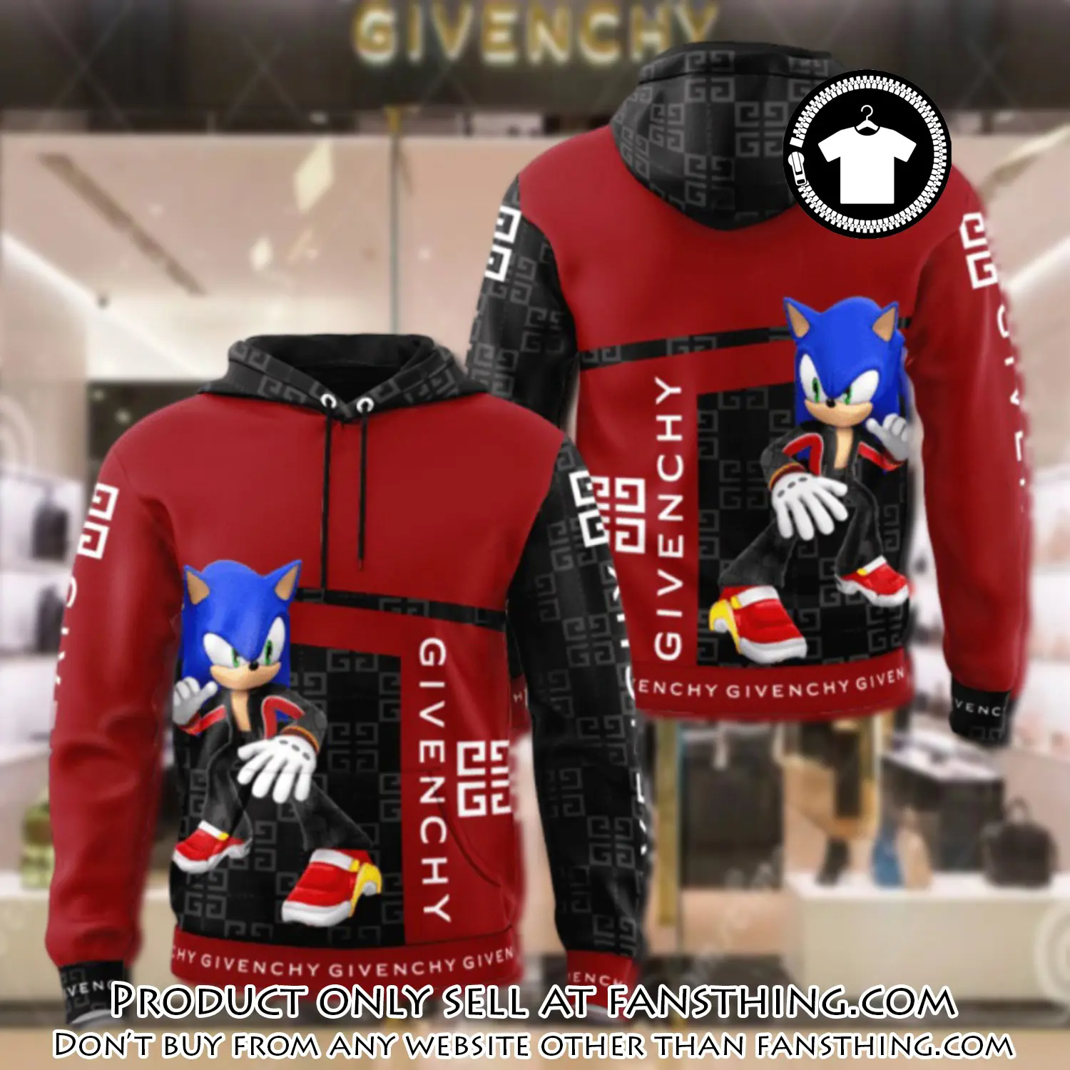 Givenchy sonic unisex hoodie luxury brand gifts  jh1859 fst5459185